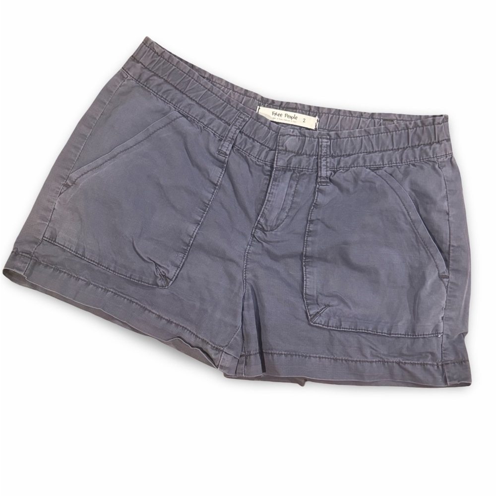 Free People Charcoal Cargo Shorts